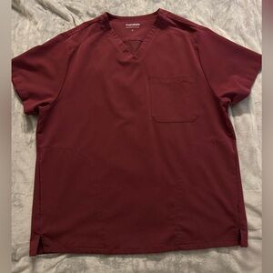 Mandala scrub shirt. Burgundy. Sz Men’s XL.